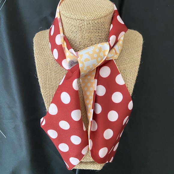 Polka Dots Bakery Narrow Silky Scarf - Picture 7 of 8